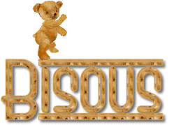 Gif animé bisous ourson